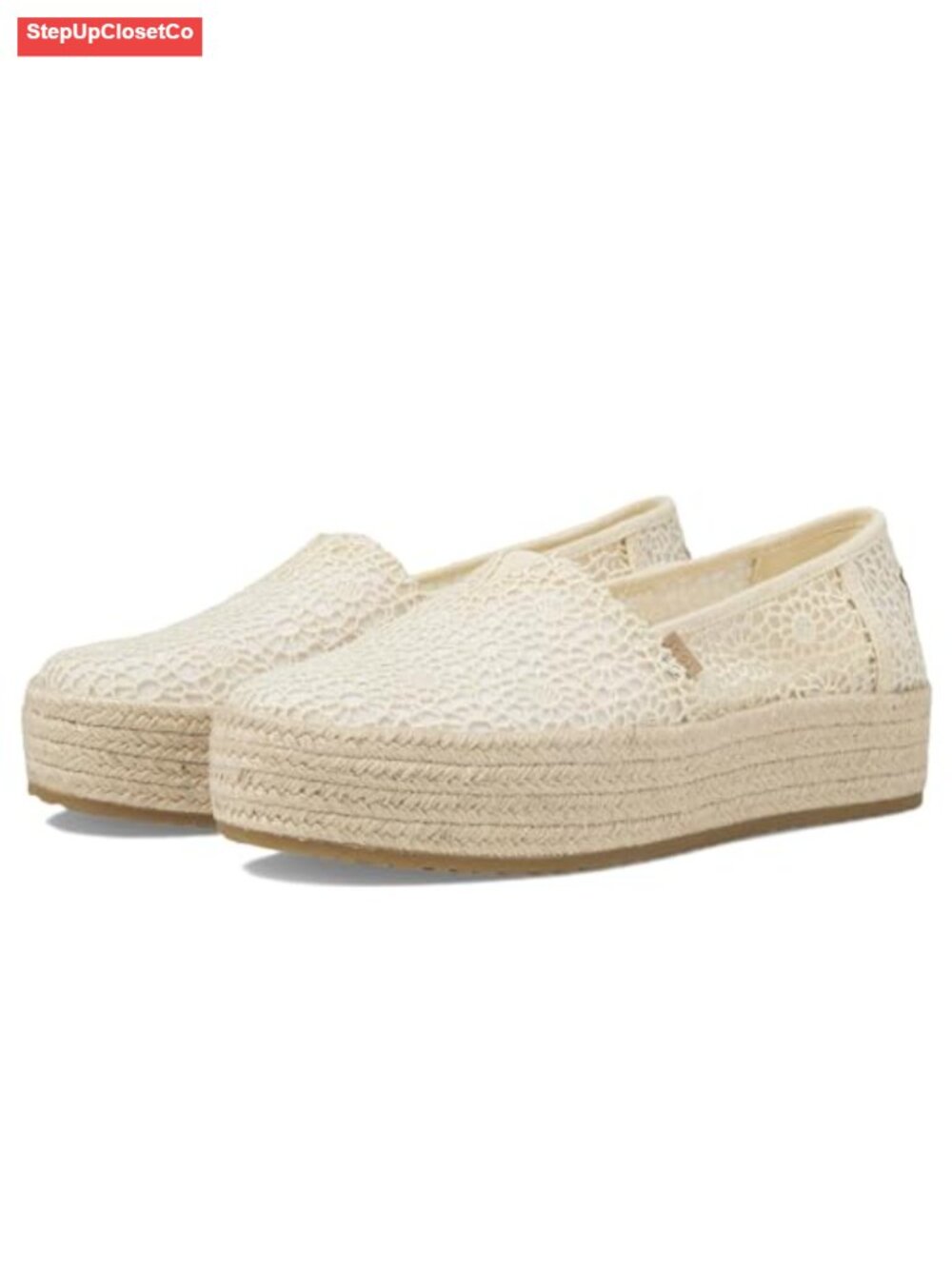 Platform Espadrille with OrthoLite Insole, Textile Upper, Cushioned Comfort